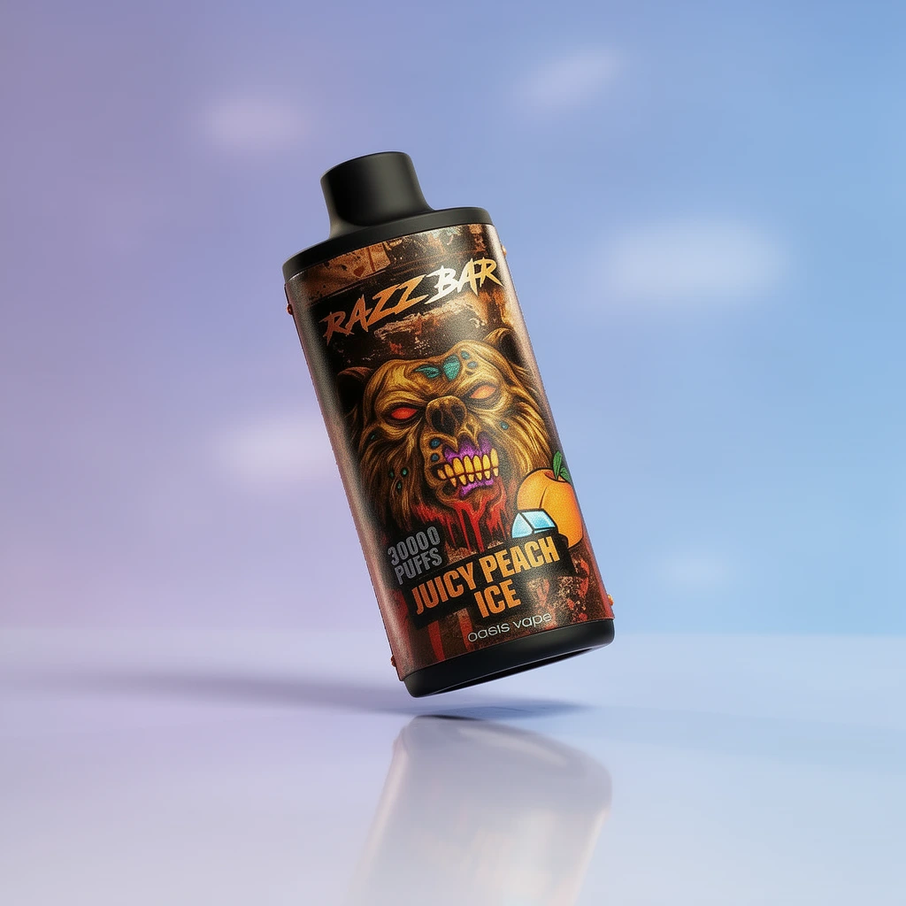hf_20260329_140157_6e4e0ae5-112f-4d76-8f4e-5653714ef8c4 Razz bar 30K - Juicy Peach ice - Billede 1