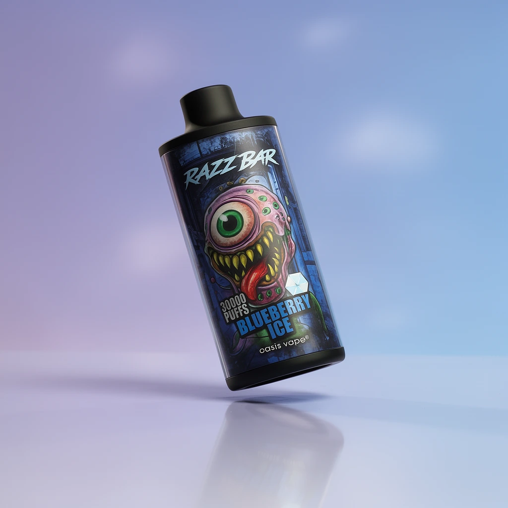hf_20260329_140345_03b7469f-2472-4be3-a22d-527c719d0051 Razz bar 30K - Blueberry Ice - Billede 1