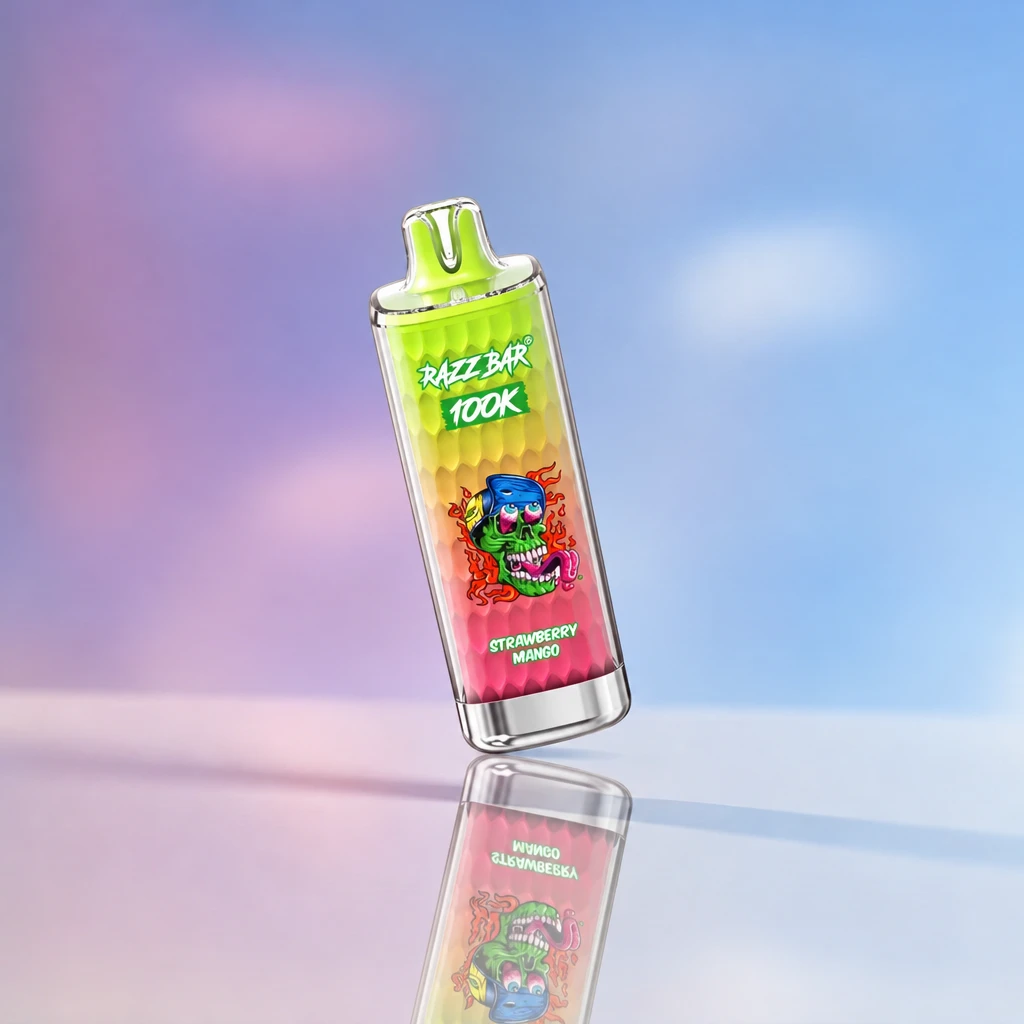 Razz Bar 100k - Strawberry Mango Razz Bar 100k - Strawberry Mango